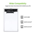 thumbnail image 4 of Clear Acrylic 2.5-Inch SATA Drive Enclosure, 5Gbps Speed & Intelligent Sleep Mode, Portable External Hard Drive Case for PC or Mac, 4 of 8