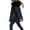 Black, variant on Women Mid Length Lined Winter Parka Hooded Coat Trim Adjustable Waist Multi Cargo Pockets 1pc M-XXXL True To Size Plus Size Friendly