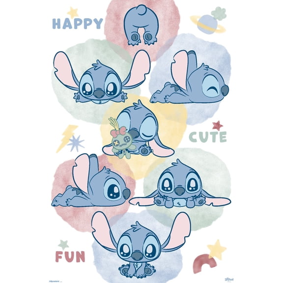 Disney Lilo & Stitch (2002) - Sleepy & Sweet Grid Wall Poster, 22.375" x 34"