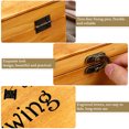 thumbnail image 2 of Raindrops Sewing Organizer Box Wood Housewives Craft Projects 1 Set, 2 of 8