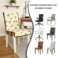thumbnail image 5 of TSOVTHRID Cute Bee Sunflower Print Dining Chair Covers Quilted Seat Cushion Covers Anti-Slip Stretch Armless Chair Slipcovers Removable Washable with Detachable Strap, Set of 1, 5 of 7