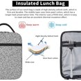 thumbnail image 5 of Lunch Bags For Women/Men Silver Glitter Insulated Lunch Bag For Work Office Picnic Lunch Cooler Bag With Adjustable Shoulder Strap, 5 of 6