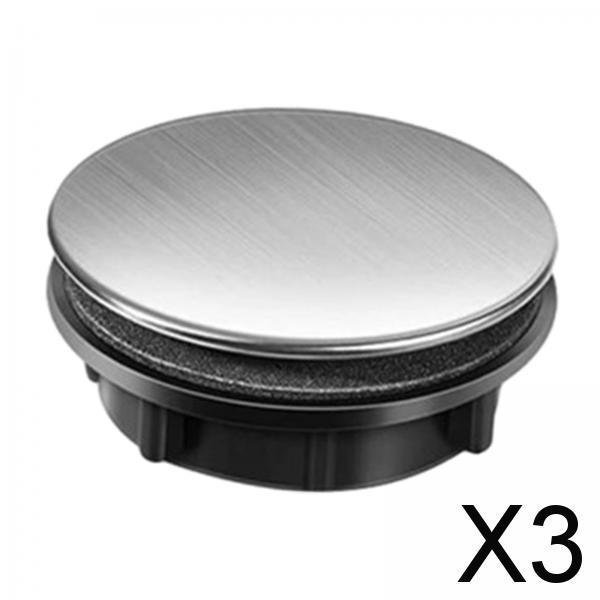 3x Cubierta de Orificio para Grifo de Cocina, Cubierta de Lavabo, Sellado, Tapón Práctico Reutilizable, Tapas de Fregadero para Baño, Lavabo, Bañera, 3 piezas