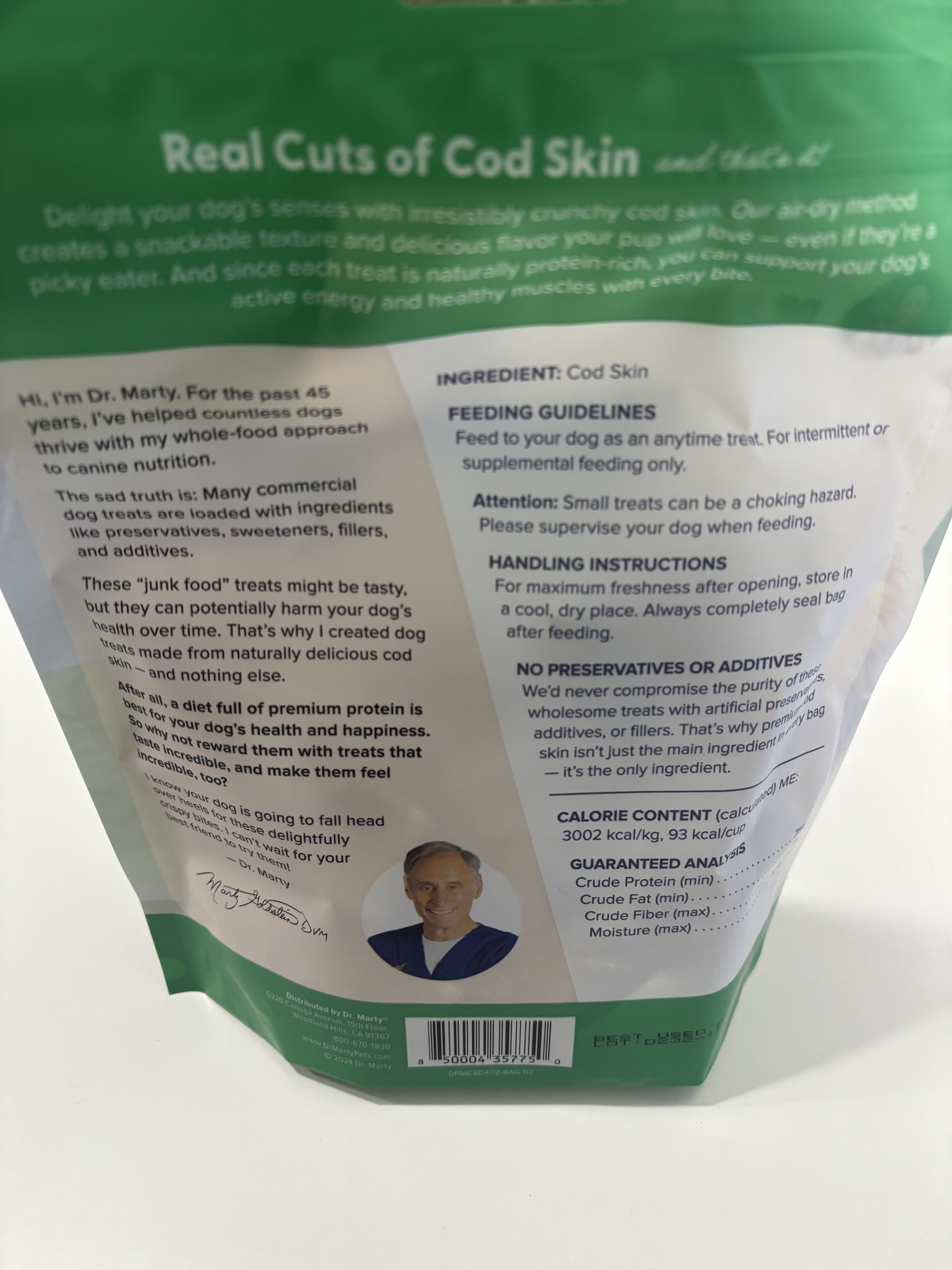 Dr. Marty Cod Crispies Dog Treats, 4oz