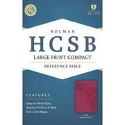Pre-Owned Large Print Compact Reference Bible-HCSB (Hardcover) by Holman Bible Publishers (Editor)