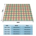 thumbnail image 6 of Red Green Plaid Check Throw Blanket, Super Soft Anti-Pilling Flannel Bed Blankets, 40"x30", 6 of 8