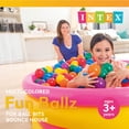 thumbnail image 2 of Open Box INTEX Large Plastic Balls Multi-Colored Fun Ballz 100 Pack | 49600EP, 2 of 12