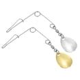 thumbnail image 1 of Unique Bargains 50Pcs Fishing Spinnerbait Wire with Blade, Large-sized Water-drop, 1 of 5