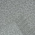 thumbnail image 6 of Chanasya Super Soft Leopard Print Acrylic Throw Blanket With Tassels - Lightweight Modern and Shabby Chic Woven Blanket for Bed, Sofa, Chair, Living Room, and Bedroom Decor (50x65 Inches) Charcoal, 6 of 6