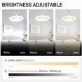 thumbnail image 4 of XGFHYJEH Ceiling Fan with Light, Ceiling Fan & Light Remote Controls, Chandelier Ceiling Fans, Modern Ceiling Fan, Ceiling Fan Clearance, White Flush Ceiling Fan, Smart Ceiling Fan, 4 of 7