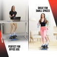 thumbnail image 7 of Nordic Lifting Mini Stepper & Stair Climber Machine - w/Resistance Bands Set & Non-Slip Foot Pads - Durable Construction with 330 LBS Weight Capacity - LCD Monitor - Sky Blue, 7 of 7