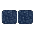 thumbnail image 7 of Xecao Snowflake Dark Blue for Foldable Car Sun Shades (2-Pack) offer sun protection with an easy-fold design for convenient windshield shading., 7 of 7