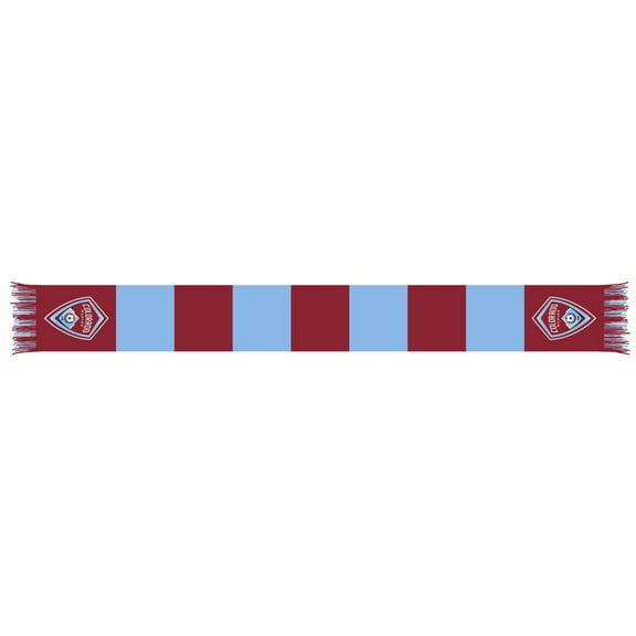 Burgundy/Sky Blue Colorado Rapids Team Bar Knit Scarf