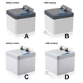 thumbnail image 4 of Yuarrent Dispensador automático de palillos de dientes inteligente, caja de almacenamiento de palillos de dientes eléctricos, Sensor Almacenamiento y organización del hogar Blanco Batterie, 4 of 6