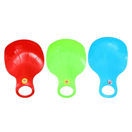 Homoyoyo 3 Pcs Plastic Sled Assorted Color For Kids Sand Skiing Outdoor