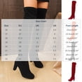 thumbnail image 3 of DeHolifer Women Boots Round Toe Drawstring Pointed High Heel Over the Knee Boots, 3 of 8