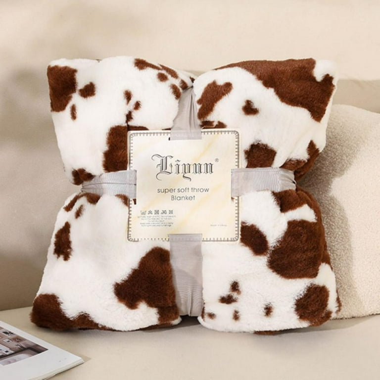 Cow print 2025 sherpa throw