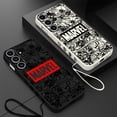 thumbnail image 2 of Marvel Logo Case for Samsung Galaxy S21 Ultra S22 Ultra 5G S23 S20 FE S24 Plus S22 Ultra S21 Luxury Square Liquid Cover, 2 of 5
