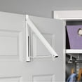 thumbnail image 6 of Hold N' Storage Over The Door Hanger for Clothes & Towels - Single Hanger Retractable – White, 6 of 8