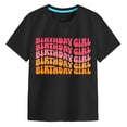 thumbnail image 4 of Hessimy Girls Ruffle Sleeve T Shirts Summer Short Sleeve Casual Cute Crewneck Tops Tees(Black,8-9 Years), 4 of 4
