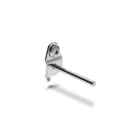 

Triton Products 2-inch Single Rod Straight Steel Pegboard Hook 10pk