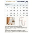 thumbnail image 7 of DOKOTOO Women's Pants Elastic Waist Drawstring Pants Casual Cotton Pants Lightweight Lounge Pants with Pockets Size L, 7 of 7