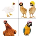 thumbnail image 5 of Casco de pollo, casco de seguridad para pájaros, sombrero de casco de pollo, protección de cabeza de pollo ajustable para mascotas para pollo, para protector de cabeza de aves de corral, 5 of 5