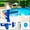 Blue, variant on JingChun Pool Vacuum for Above Ground Pool - Handheld Swimming Pool Jet Cleaner, Leaf Vacuum Cleaning Kit W/Brush with 5 Section Poles, Small Vac Vacuum for Underwater, Spas, Ponds