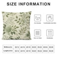 thumbnail image 5 of Leisuo Sage Green Floral Pillow Covers Spring Vintage Rustic Old Style Cute Flower Print Decorative Outdoor Pillowcases Farmhouse Throw Cushion Case Decor for Couch Sofa Bed, 5 of 5
