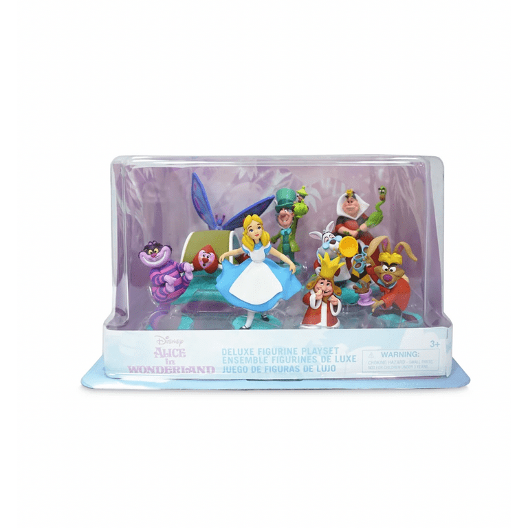 Disney 70th Alice in Wonderland Deluxe Figurine Play Set New