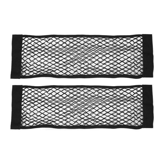 2pcs red de almacenamiento de maletas de automóviles red de almacenamiento de doble capa negra bolsa de red de almacenamiento de teléfonos móviles billetera pequeña cosa 80 x 24 cm