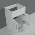 thumbnail image 5 of 24" White Laundry Utility Cabinet w/ Stainless Steel Sink and Faucet Combo, 5 of 6