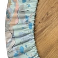 thumbnail image 5 of Ambesonne Roses Fitted Round Tablecloth, Dreamy Brush Spots Floral, 36"- 40" Diameter, Almond Green Warm Taupe, 5 of 5
