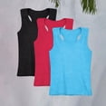 thumbnail image 2 of YunPes 3 Pack Boys Tank Tops Kids Ribbed Sleeveless Athletic T Shirts Basic Tops Crewneck Undershirts Youth Casual Workout T-Shirt, 2 of 8