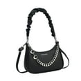 thumbnail image 3 of Bolso de hombro para mujer, de piel sintética, tipo bandolera, para ir al trabajo, a la calle, a las vacaciones Negro, 3 of 10