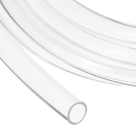 Uxcell Clear Tubing, 12mm ID x 14mm OD - 8.5ft Tube Lightweight Vinyl Hose, Transparent Flexible Plastic Water Tubing for Air Oil Water Transfer Aquarium Irrigation