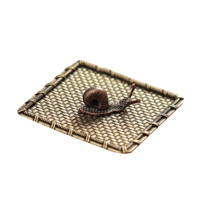 Blueskypet - Plato decorativo pequeño para decoración del hogar, escritorio, casa de té y oficina Cuadrado Amarillo