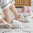 thumbnail image 2 of HomeSlipper Cloud Womens Cartoon Rabbit Flip Flops Winter Warm Plush Indoor House Shoes Casual Flat Funny Fuzzy Female Slides, 2 of 7