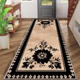 thumbnail image 2 of 2x6 FT Kitchen Runner Rugs Non Skid Washable, Faux Wool Rug Runners for Hallways Bathroom Carpet Runner, Soft Indoor Modern Floor Rug for Entryway Laundry Room, 2 of 11