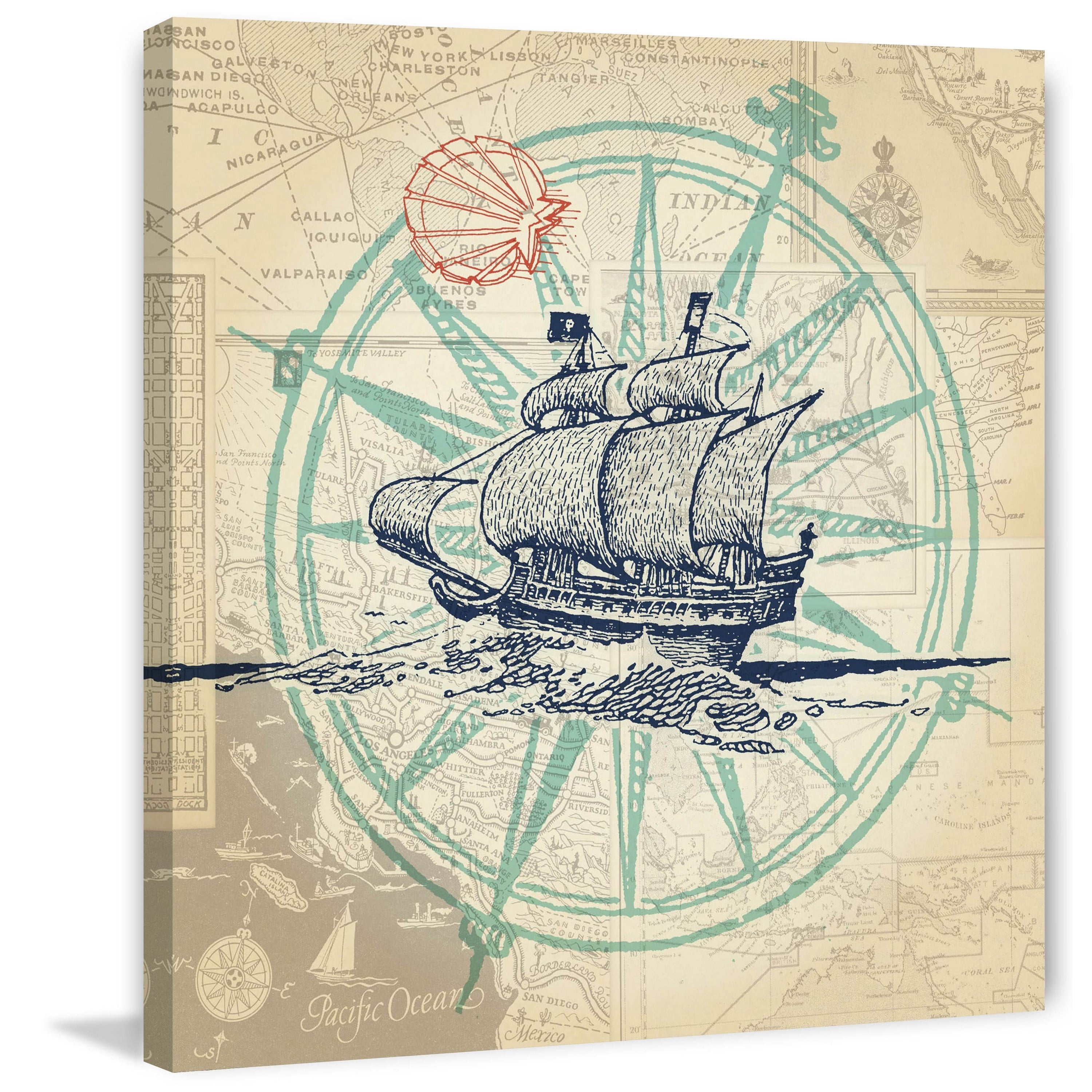 "Come Sail 2" Painting Print on Wrapped Canvas