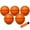 Orange, variant on Anzmtosn 6" Mini Basketball Toy for over the Door Basketball Hoop, Small Toddler Basketball for Kids 5 Pack. Little Indoor Basketball