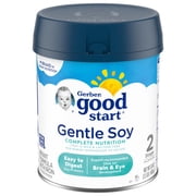 Gerber Good Start Gentle Soy Powder Infant and Toddler Formula, 24 oz Canister (4 Pack)