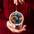 thumbnail image 4 of Schnauzer Stained Glass Suncatcher Ornament – Holiday Ornament with Text for Loved Ones, Family & Friends, Christmas 2025 Decoration, 4 of 6