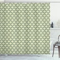 thumbnail image 1 of Ambesonne Flower Shower Curtain, Blossoming Petals Pattern, 69"Wx70"L, Olive Green Yellow White, 1 of 3