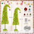 thumbnail image 3 of Árbol de Navidad HMASYO Caprichoso verde lima de 6 pies con 150 LED, 3 of 7