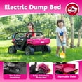 thumbnail image 4 of karbost 2 Seater 24V Kids Electric Ride On Dump Truck 4WD Remote Control EVA Tires Pink, 4 of 7