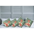 thumbnail image 6 of Ambesonne Retro Throw Pillow Cover 4 Pack, Nostalgic Bar Poster, 16", Green Red, 6 of 6