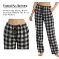 thumbnail image 6 of YUSHOW Womens Flannel Pajama Pants for Women Soft Plaid Pj Bottoms Lounge Pj Pants Size M, 6 of 8