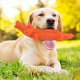 thumbnail image 2 of Squeaky Dog Toys Crocodile Chew Toys Interactive Durable Rubber Indestructible Teething Toys Gift for Dogs (Red), 2 of 5