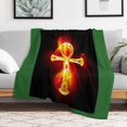 Egyptian gods. Egyptian symbol Ankh Throw Blanket Thermals For Travel Vintage Blankets